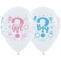 Gender reveal helium ballonnen