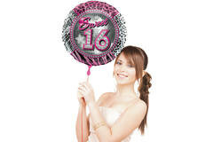 Sweet 16 folie ballon helium gevuld